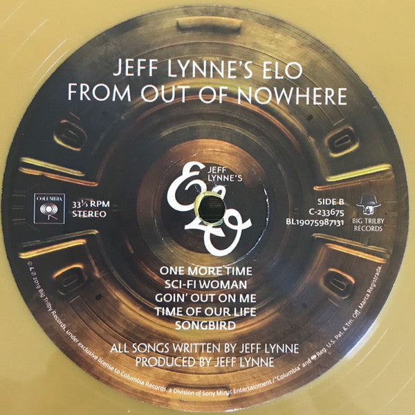 Image of Artwork for Jeff Lynne's ELO's From Out of Nowhere (Lenticular Deluxe Gold LP)